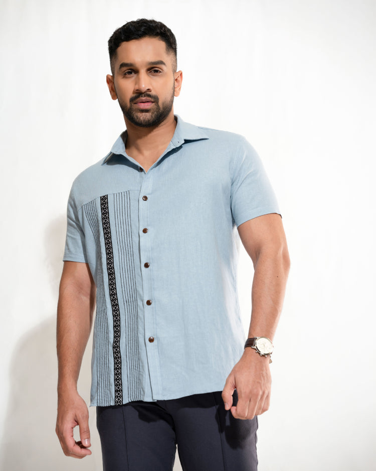 Embroidered Half Sleeve Shirt