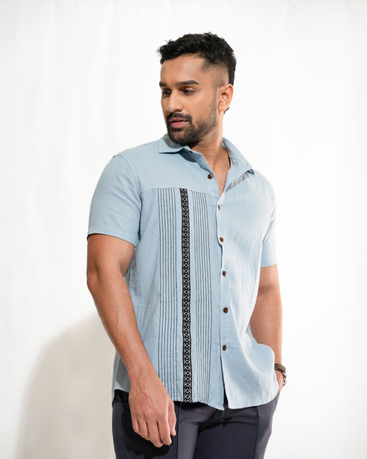 Embroidered Half Sleeve Shirt