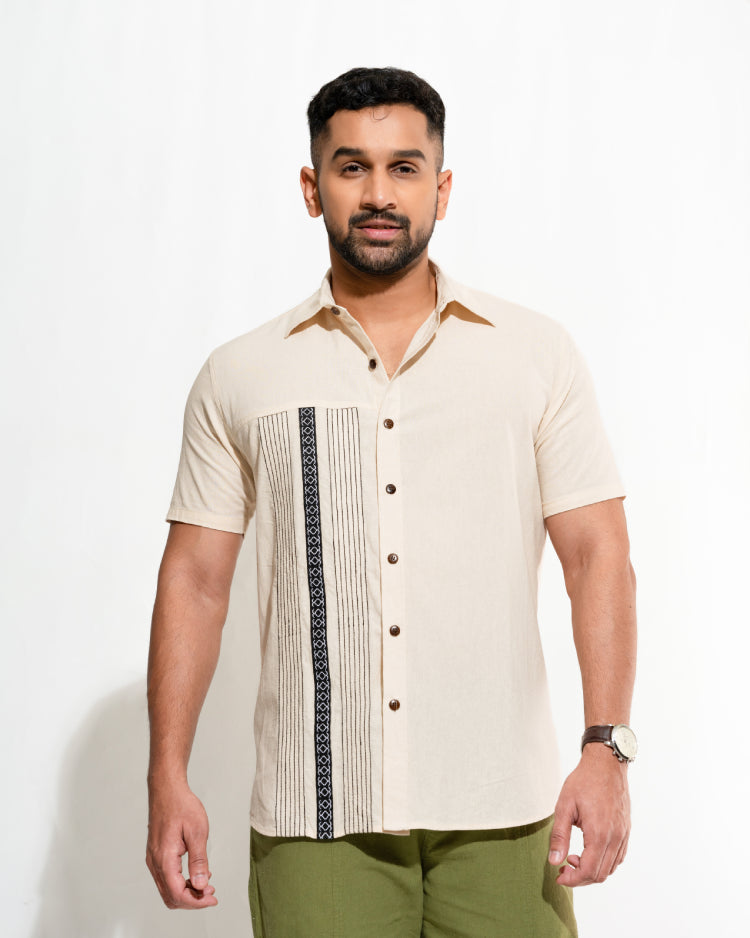 Embroidered Half Sleeve Shirt