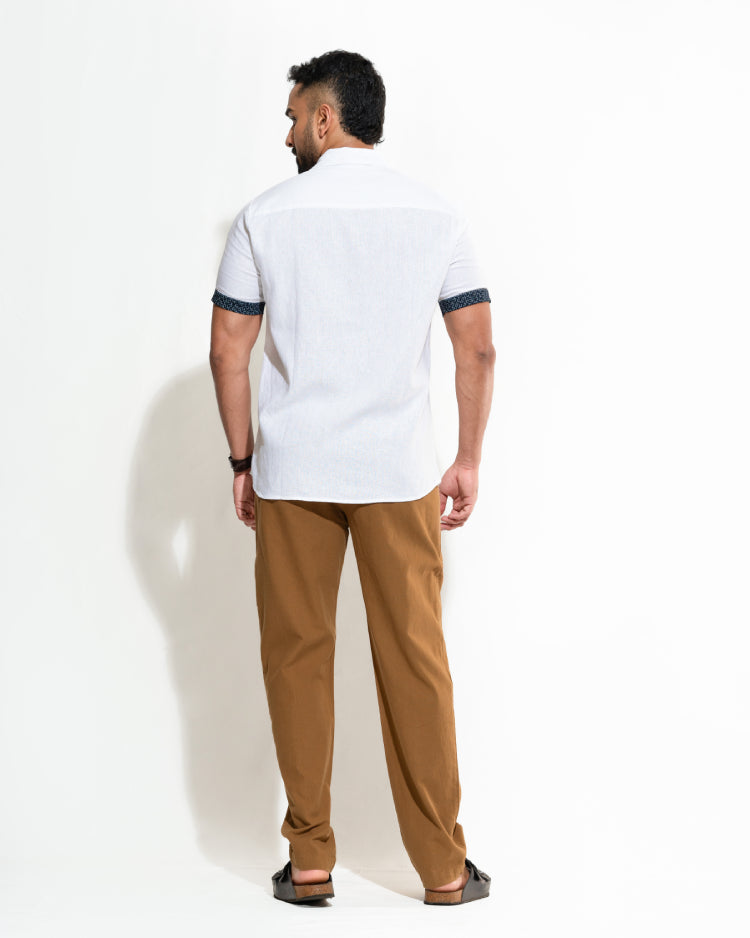 Contrast Short Sleeve Shirt