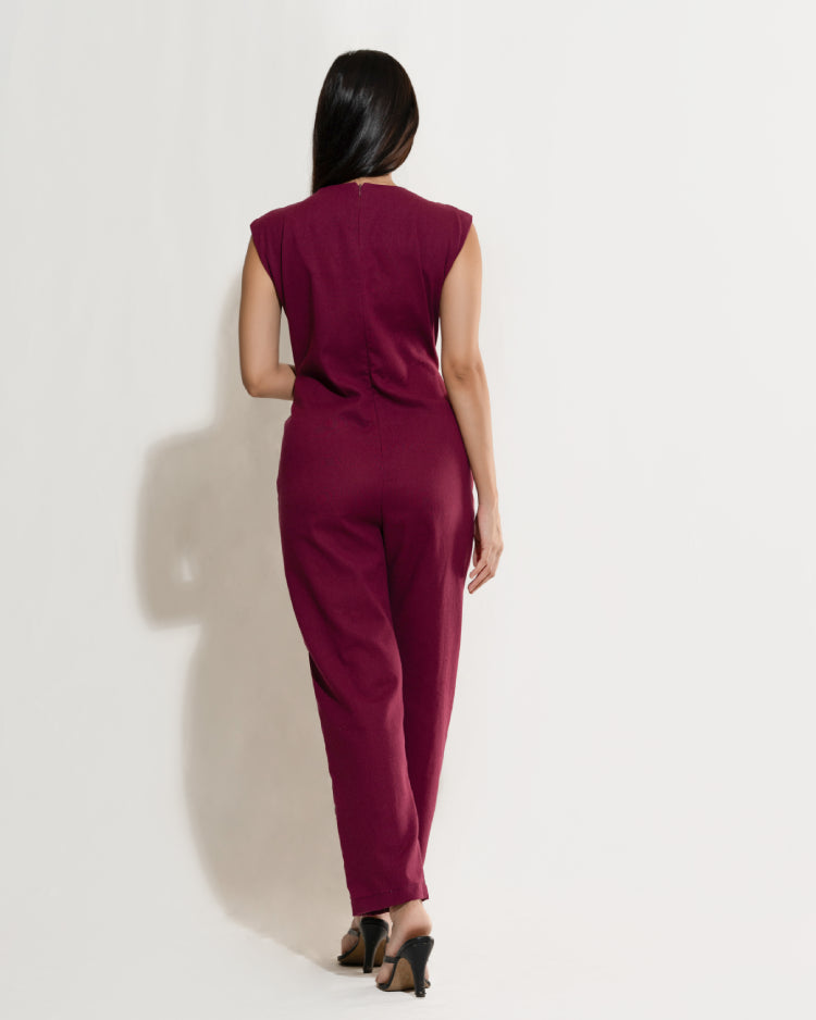 Wide Leg Embroidered Jumpsuit