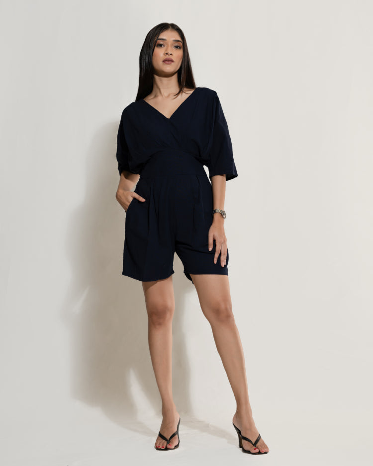 Batwing Sleeve Romper