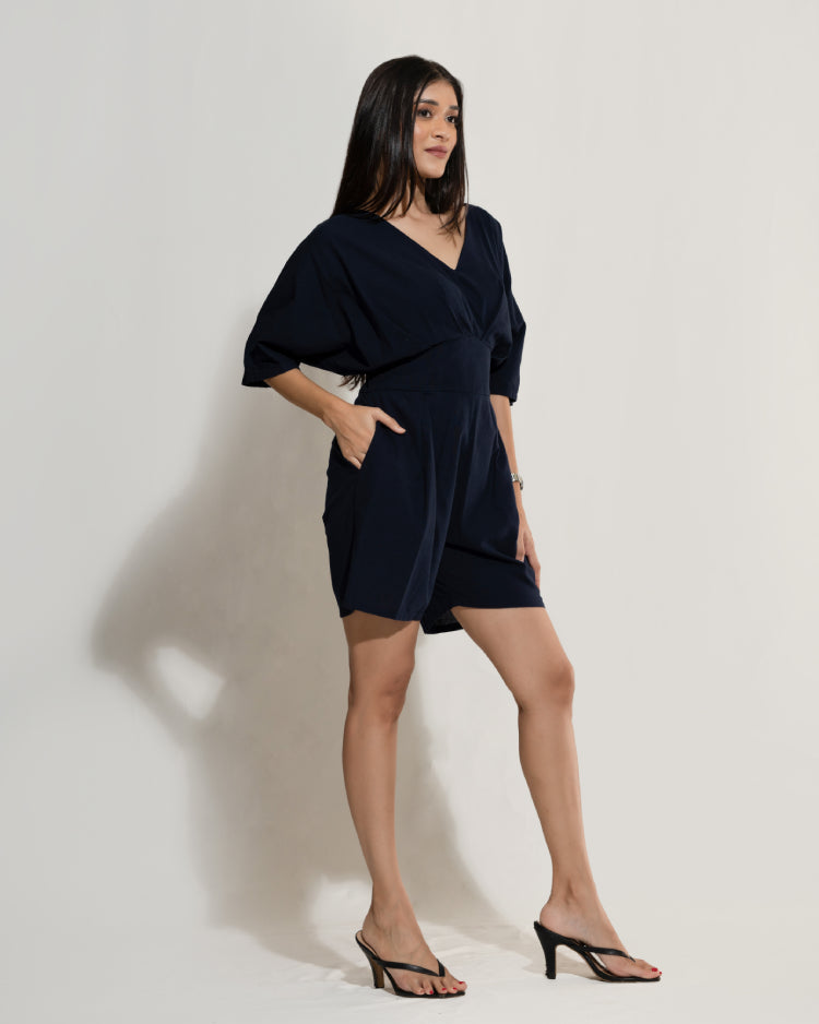 Batwing Sleeve Romper