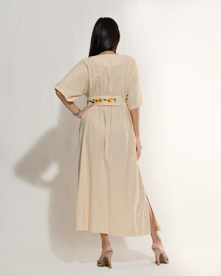 Embroidered Kimono Dress