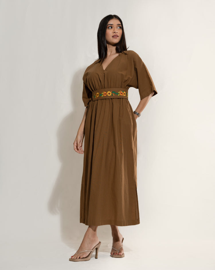 Embroidered Kimono Dress