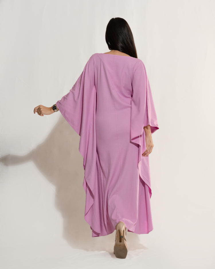 Embroidered Kaftan Dress