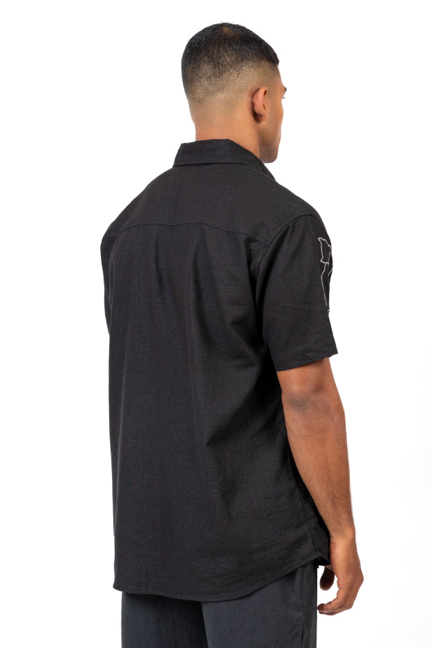 Short Sleeve Embroidered Shirt