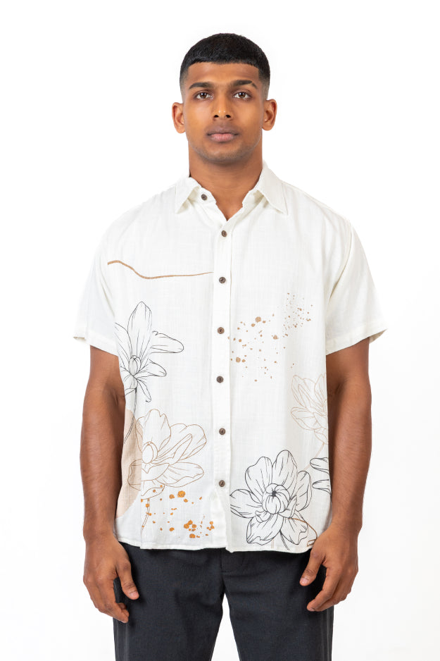 Printed Linen Shirt