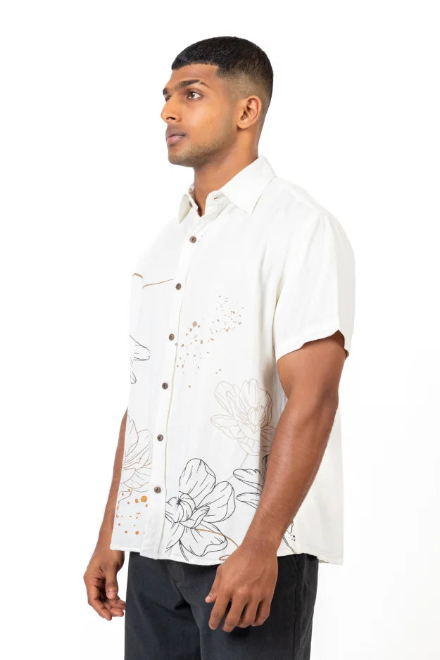 Printed Linen Shirt