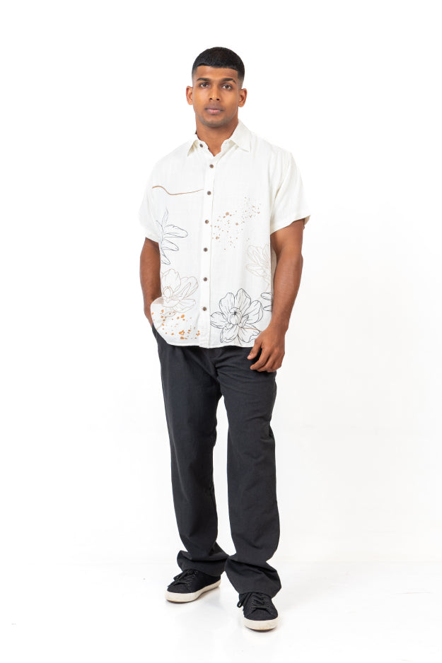 Printed Linen Shirt