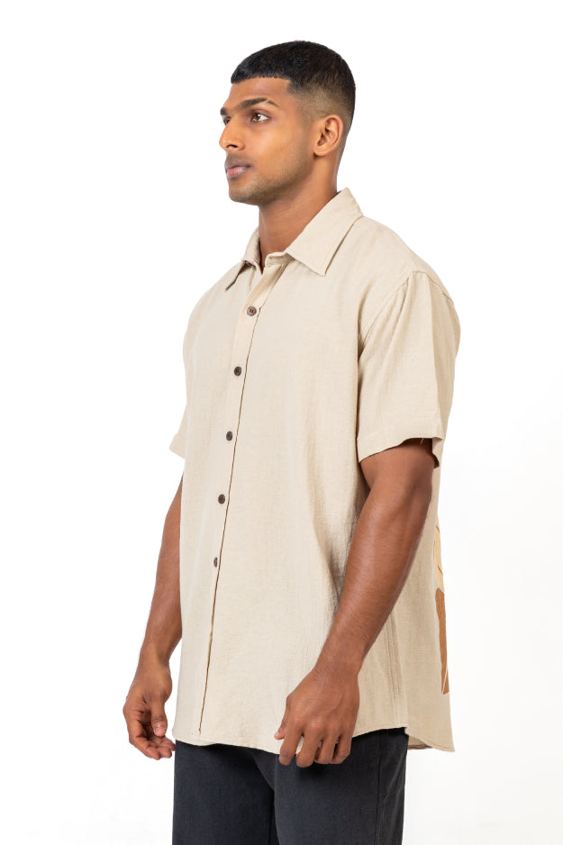 Shirt with Contrast Print