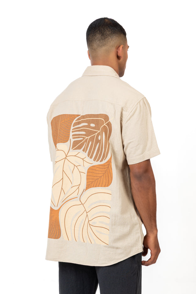 Shirt with Contrast Print