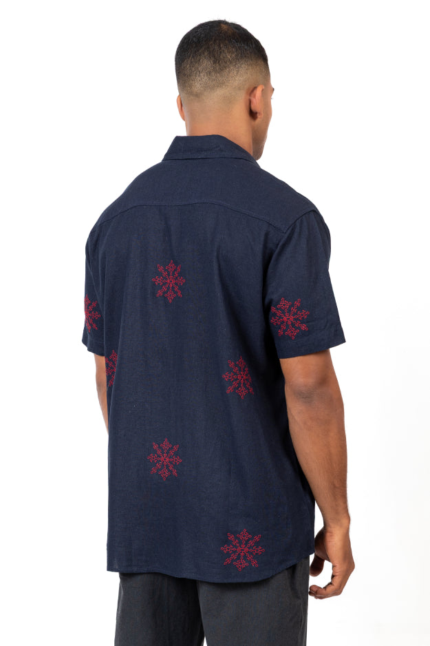 Embroidered Half Sleeve Shirt