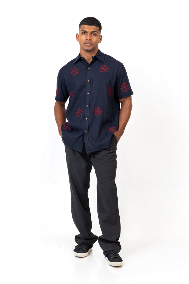 Embroidered Half Sleeve Shirt