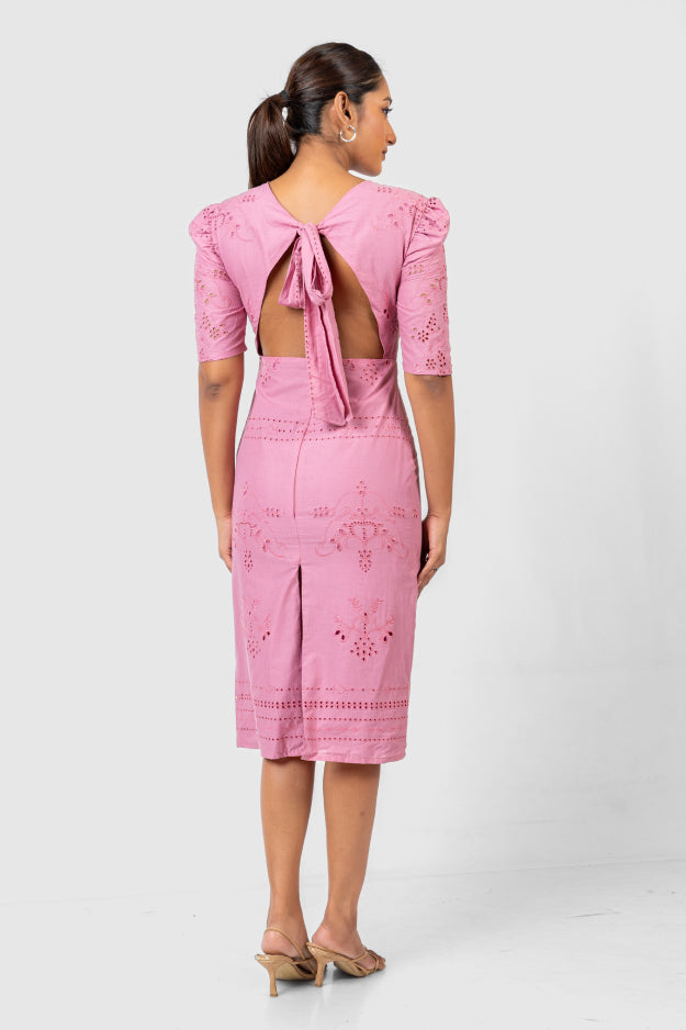 Round Neck Pencil Dress